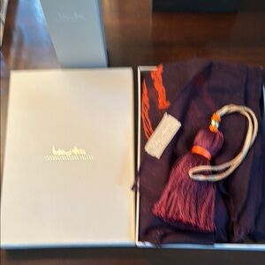 INDIA HICKS Bundle: Junkanoo Tassel + Beetle 🪲 Scarf in Aubergine/Orange